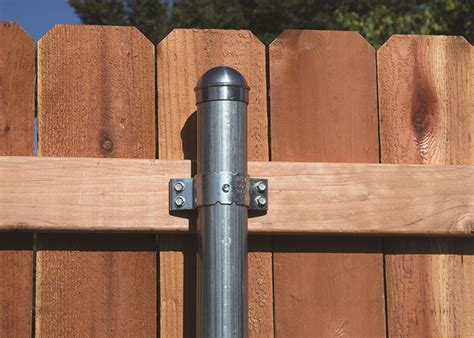 wood fence brackets for metal posts|round metal fence post brackets.